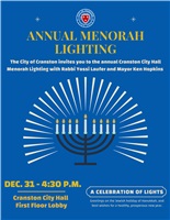 Annual City Hall Menorah Lighting